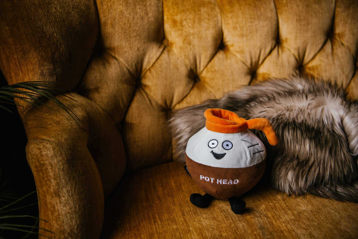 Plush Coffee Pot  Pot Head  Soft Cuddly Perfect Toy Funny