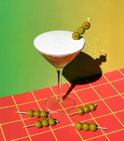 COCKTAIL PARTY Olive Candles - Set of 6