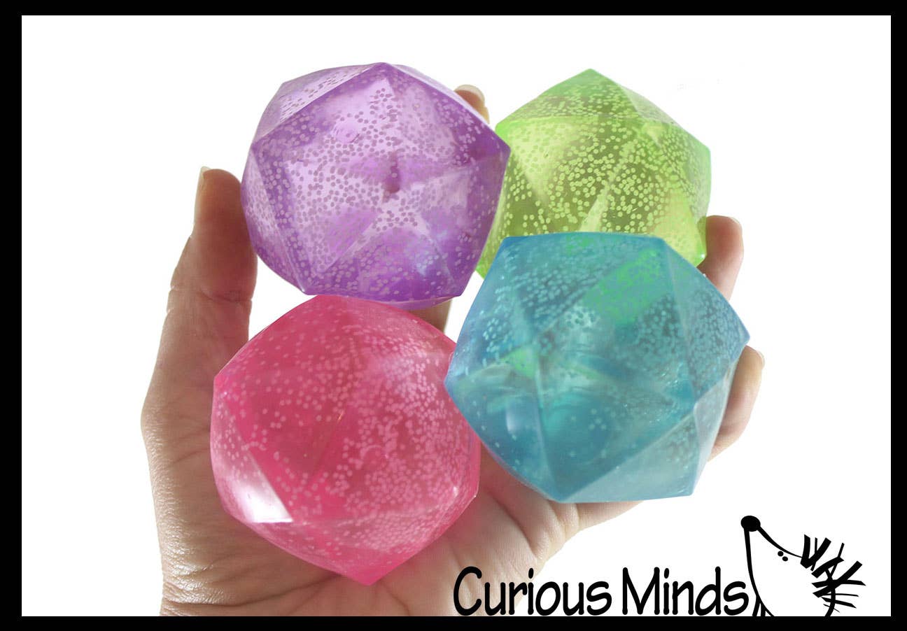 1 Sugar Polyhedron Diamond Shaped Ball - Glow in the Dark Th