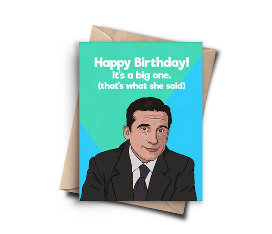 Funny Birthday Card - The Office Birthday Card for Best Friend