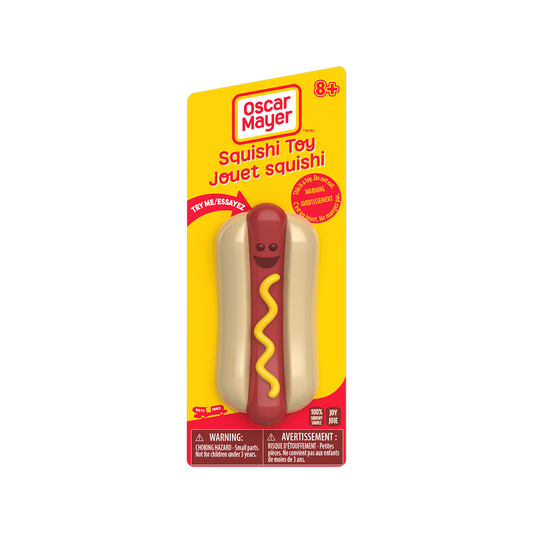 OSCAR MAYER SQUISHI HOT DOG TOY