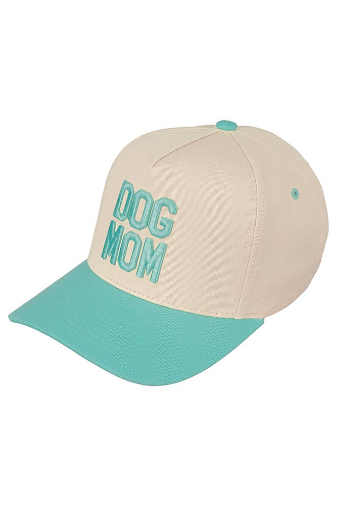 C.C DOG MOM Embroidered Two Tone Trucker Cap