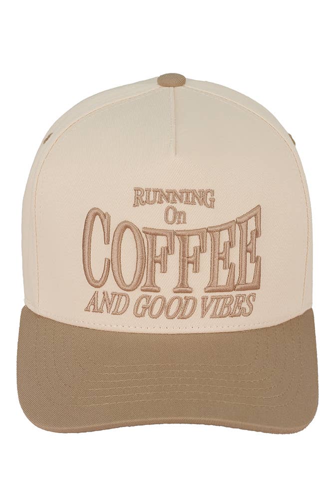 C.C RUNNING ON COFFEE AND GOOD VIBES Trucker Cap