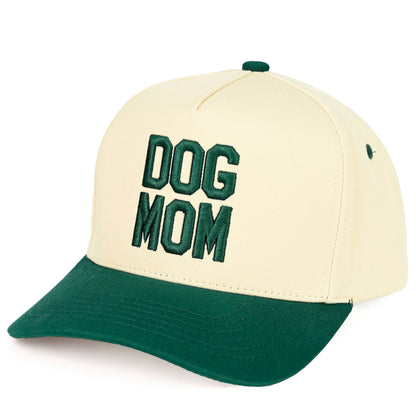 C.C DOG MOM Embroidered Two Tone Trucker Cap