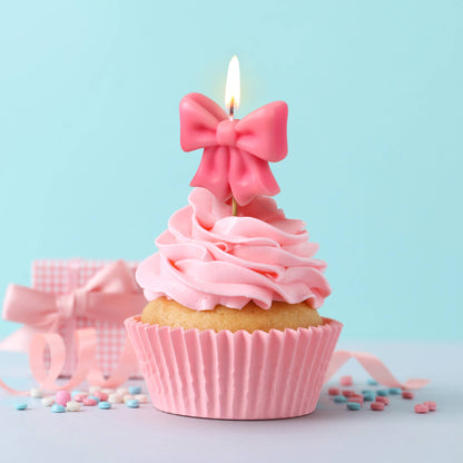 WRAP PARTY Bow Candles, Set of 5