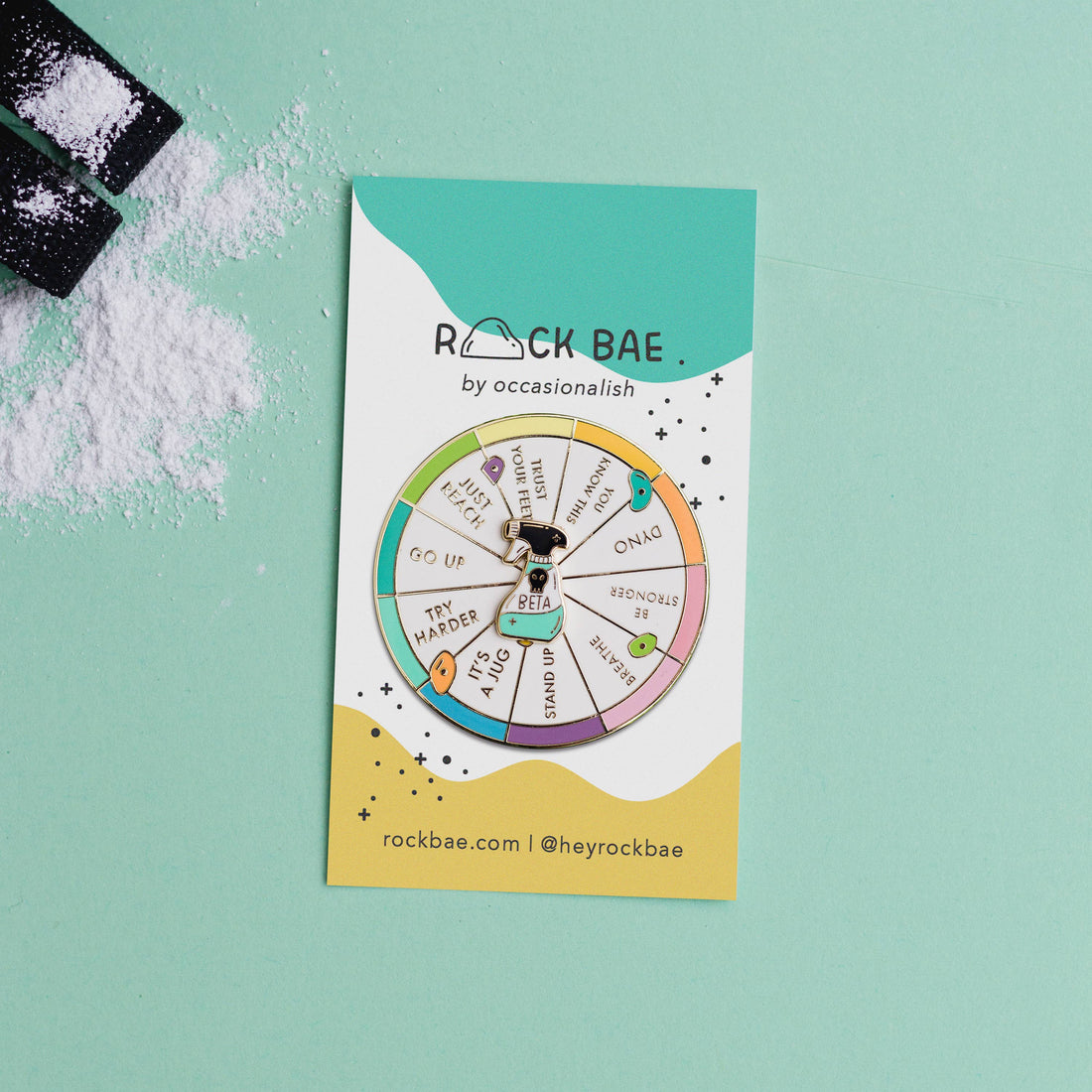 Beta Wheel Enamel Pin