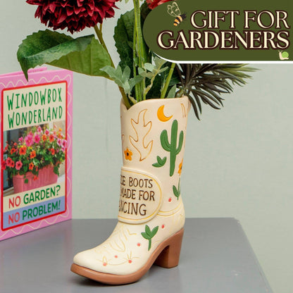 Cowboy Boot Flower Vase – Cowgirl Decor