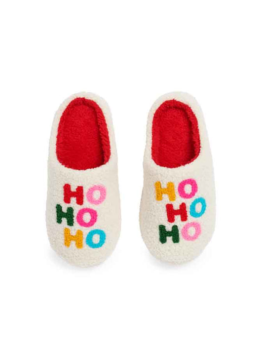 "HO HO HO" SLIPPERS
