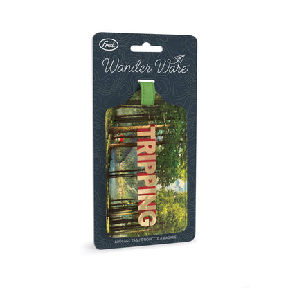 Wander Ware - Luggage Tag - Tripping by Wayne White