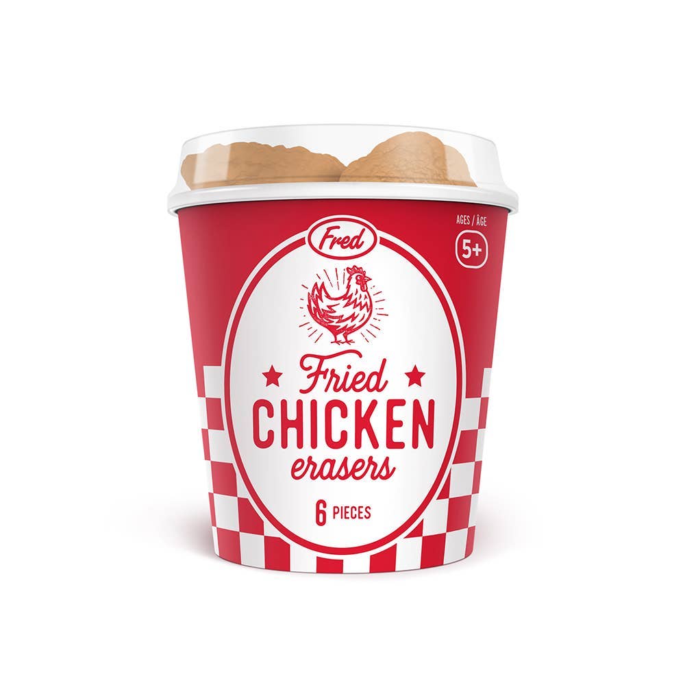 Fried Chicken - Erasers - Set of 6