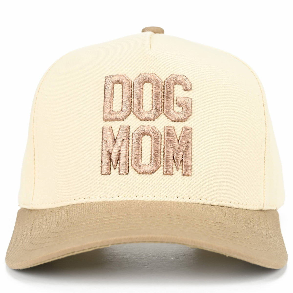 C.C DOG MOM Embroidered Two Tone Trucker Cap