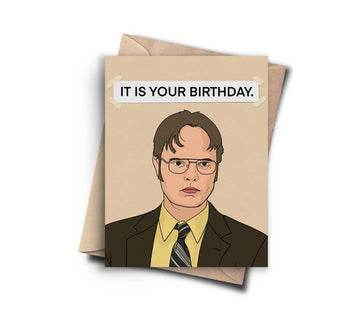Funny Birthday Card - Funny Office Pop Culture Birthday Card