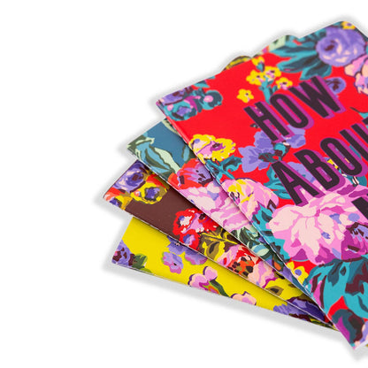 Stitched Notebook  - Bold Floral