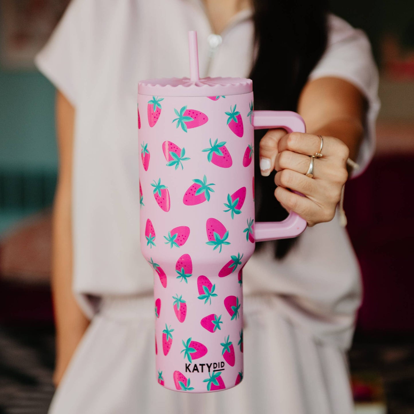 Subtle Strawberry 38 Oz Tumbler
