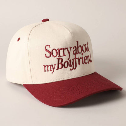 Sorry about my Girlfriend or Boyfriend Trucker Hat