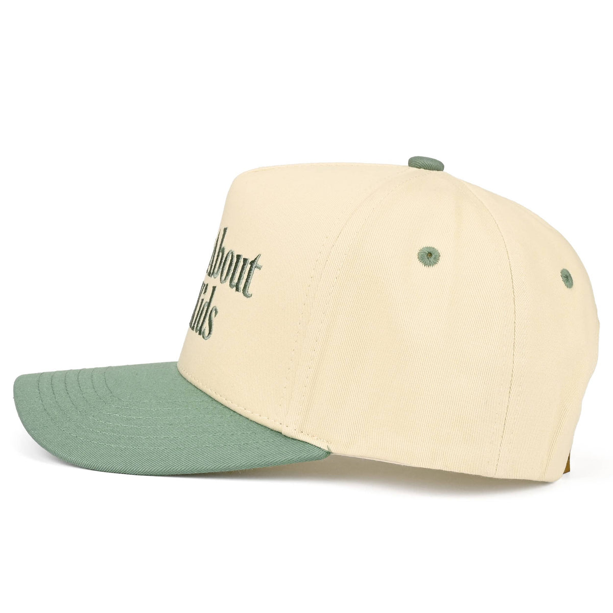 C.C SORRY ABOUT MY HUSBAND Letter Two Tone Trucker Hat