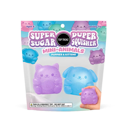 Super Duper Sugar Squisher - Mini Kitty &Puppy (Two Pack)