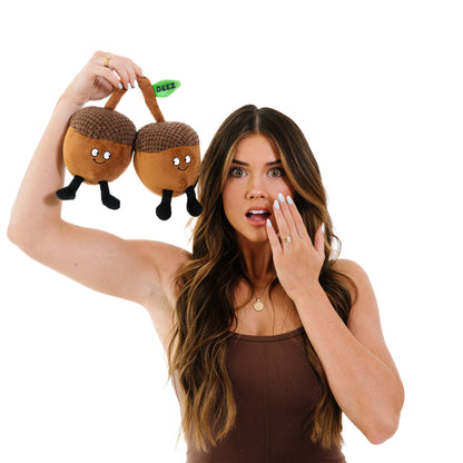 Funny Novelty Plush Nuts White Elephant Gag Gift Toy Cute