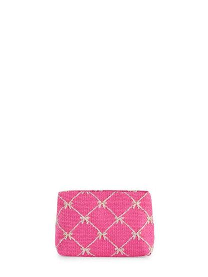 TINSEL BOW ZIP POUCH