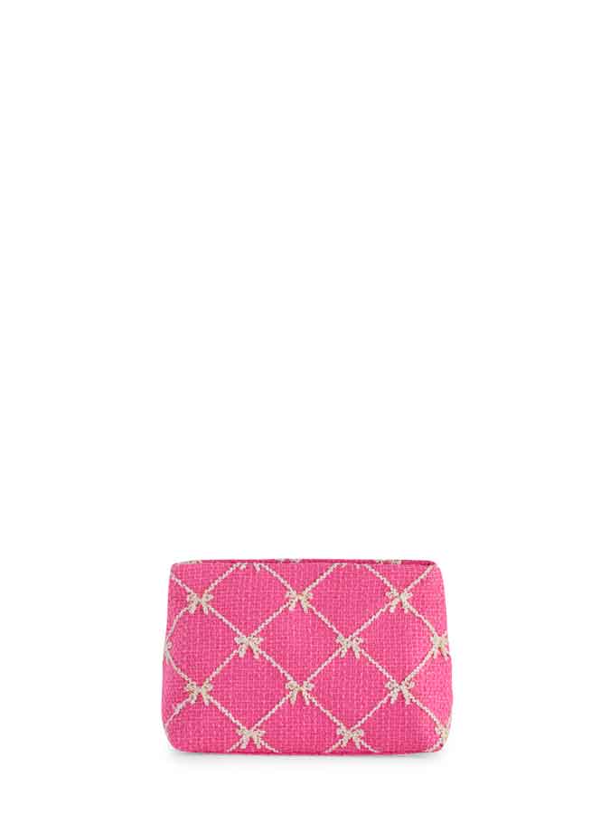 TINSEL BOW ZIP POUCH