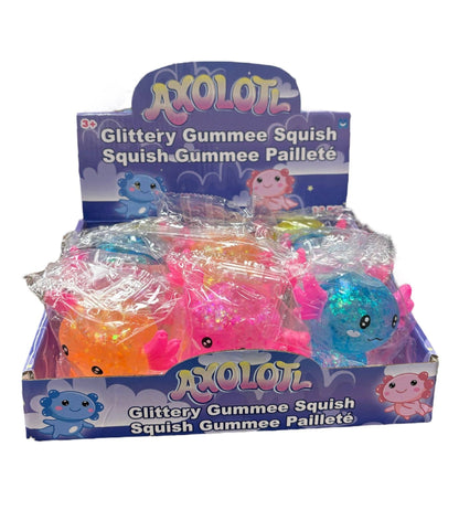 Axolotl Glitter Gummee Squish