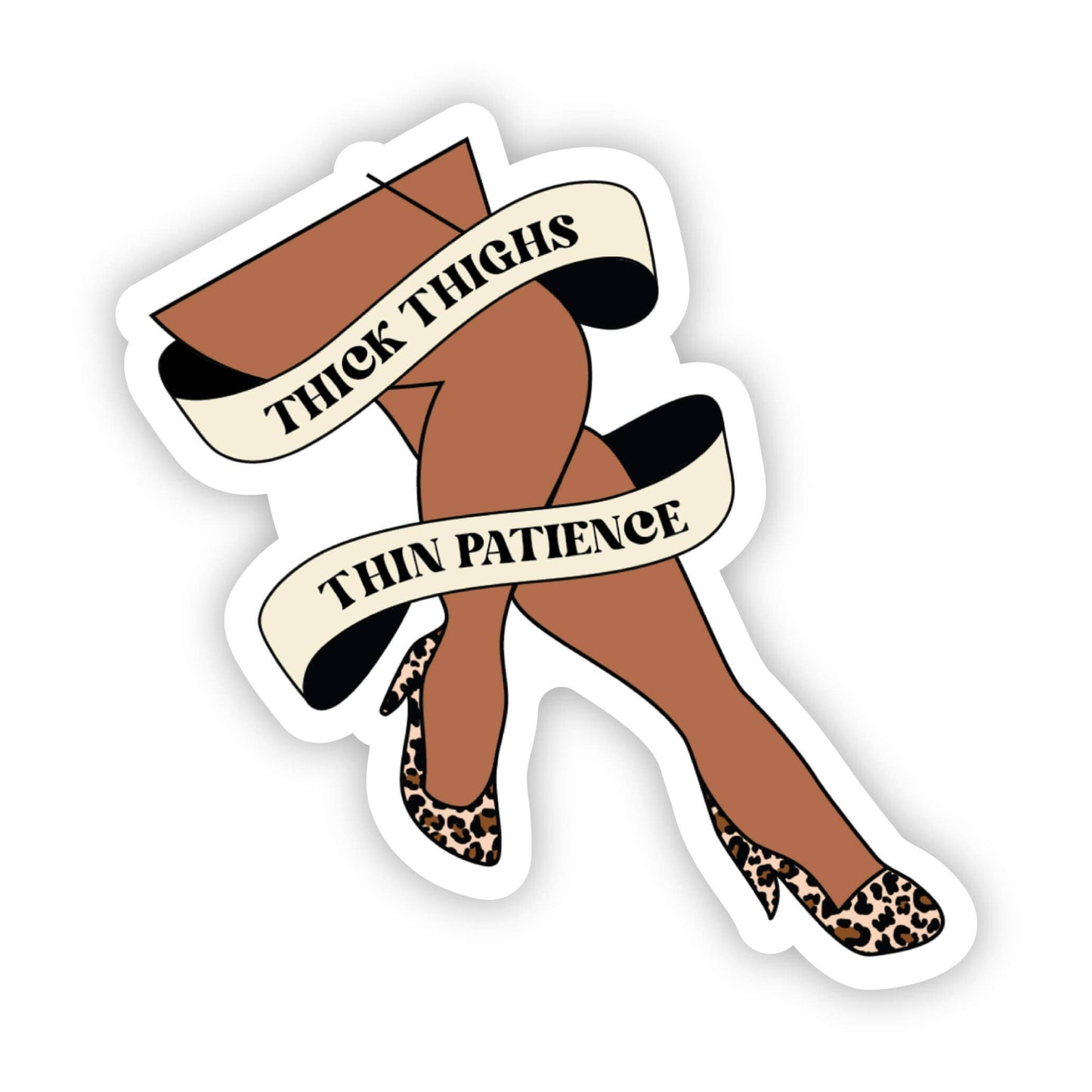 Sassy Thin Patience Sticker | Bold Inclusive Skin Tones Decal