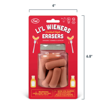 UNCANNY - Cocktail Wiener Erasers - Set of 5