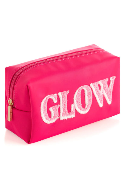 JOY GLOW ZIP POUCH, PINK