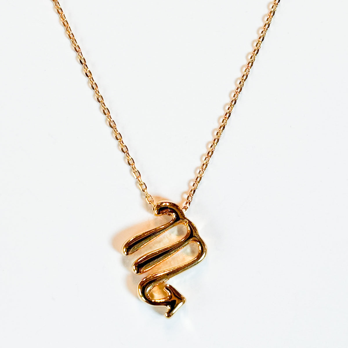 Gold Dipped Zodiac Sign Pendant Necklace