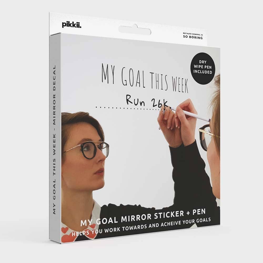 My Goal This Week' Mirror Sticker + Pen Vinyl Decal Kit