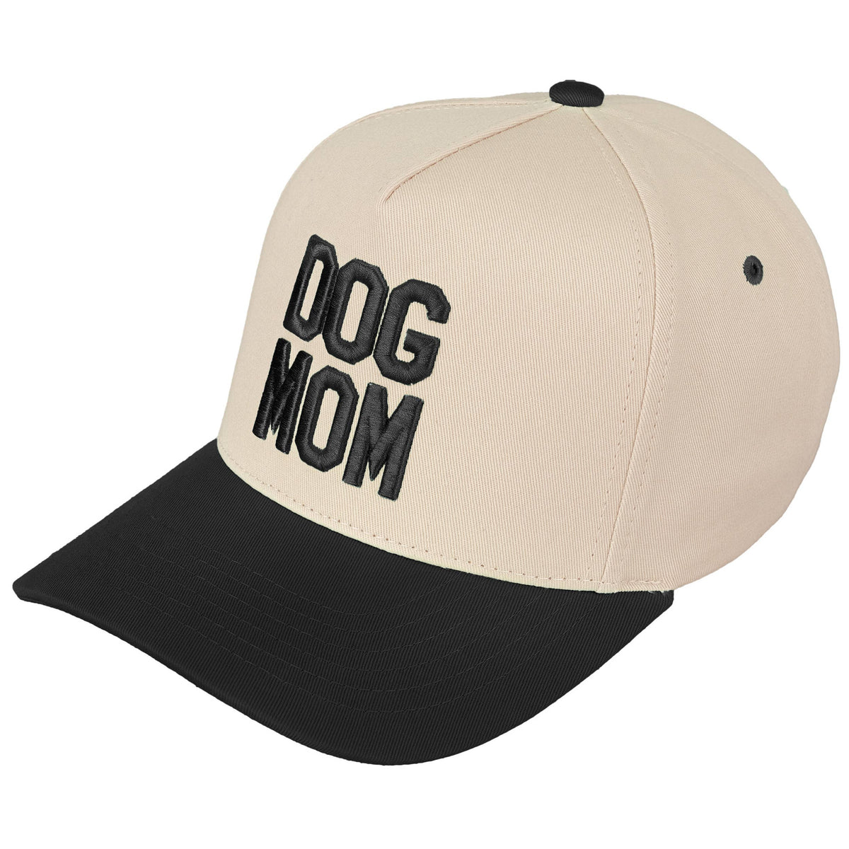 C.C DOG MOM Embroidered Two Tone Trucker Cap