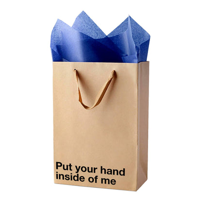 "Put your hand inside of me" Funny Gift Bag
