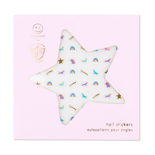 Unicorn + Rainbows Nail Stickers - 1 Pk.