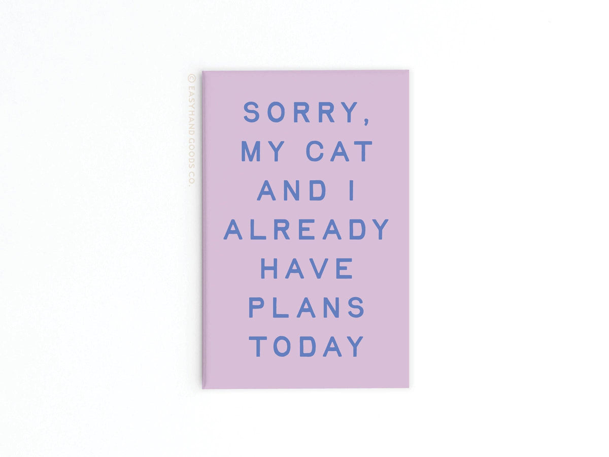 My Cat and I Refrigerator Magnet