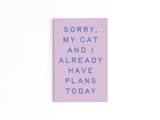 My Cat and I Refrigerator Magnet