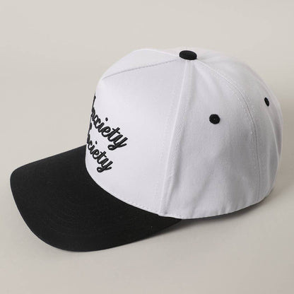 Anxiety Society 3D Letter Embroidered Trucker Hat