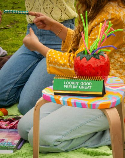 Daily Desk Plaque - Desktop Flip Book - 50 Fun Phrases