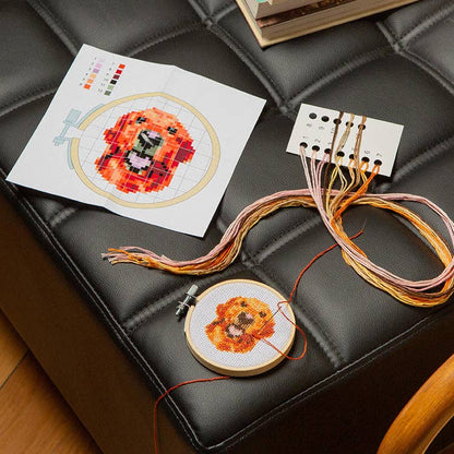Dog Mini Cross Embroidery Kit