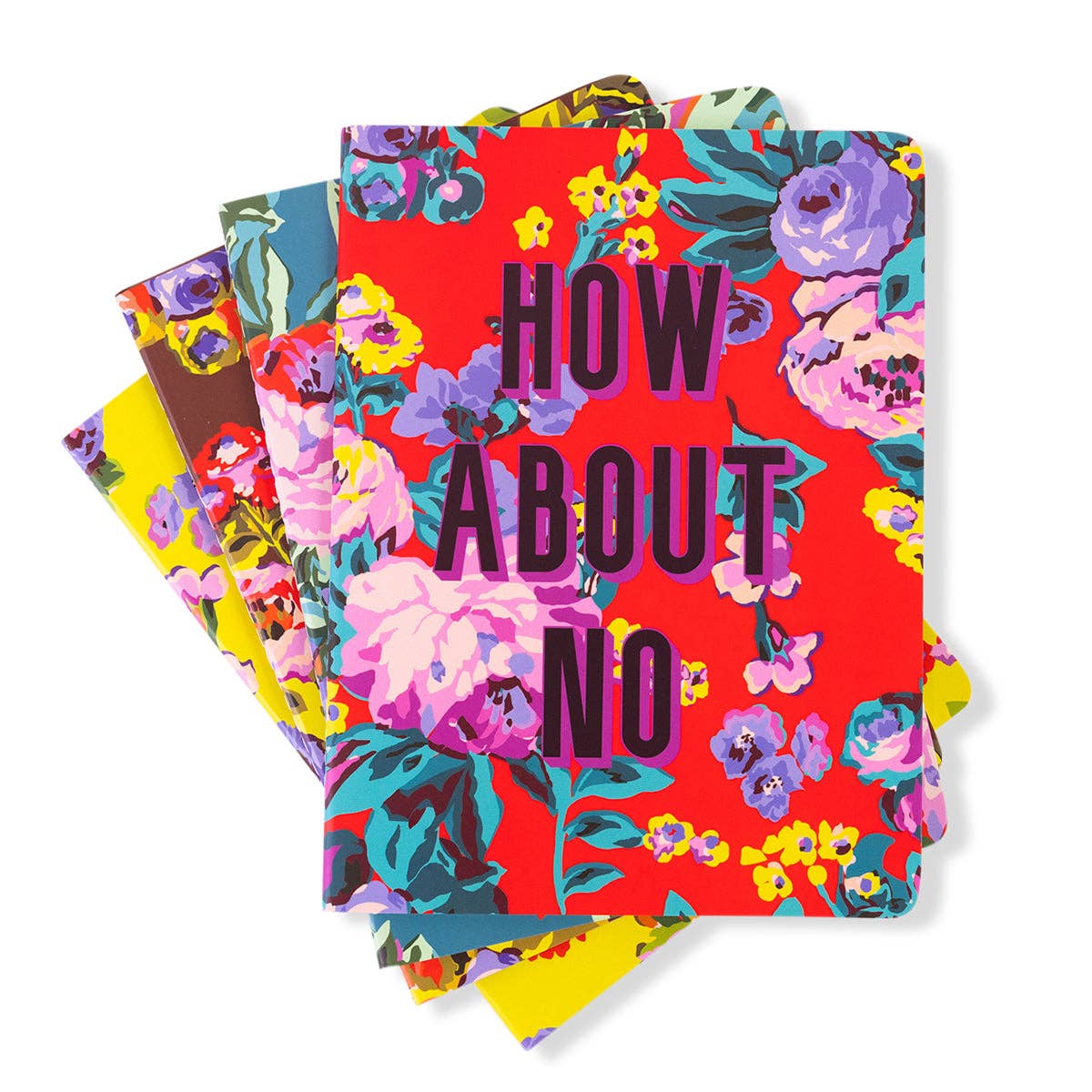 Stitched Notebook  - Bold Floral