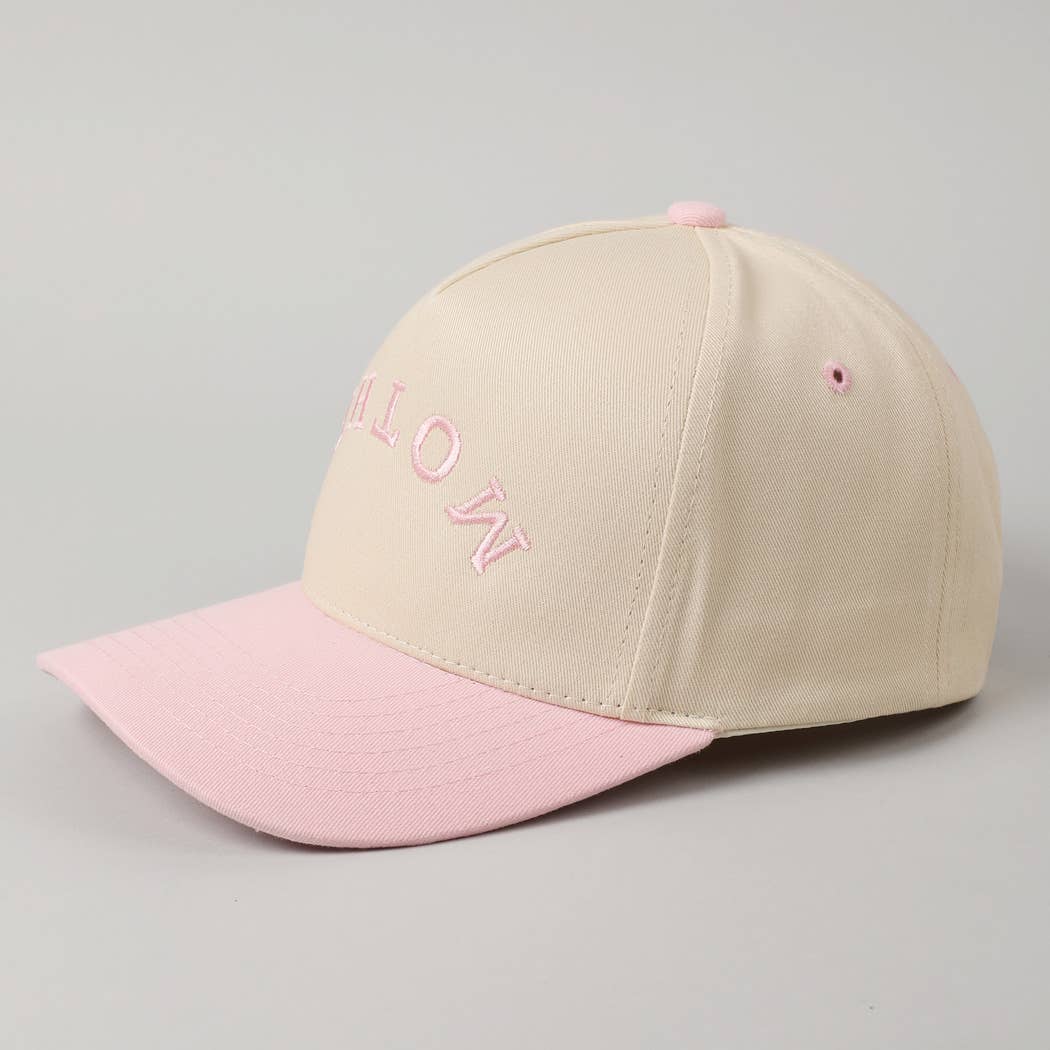 MOTHER Upside Down Lettering Embroidery Cap