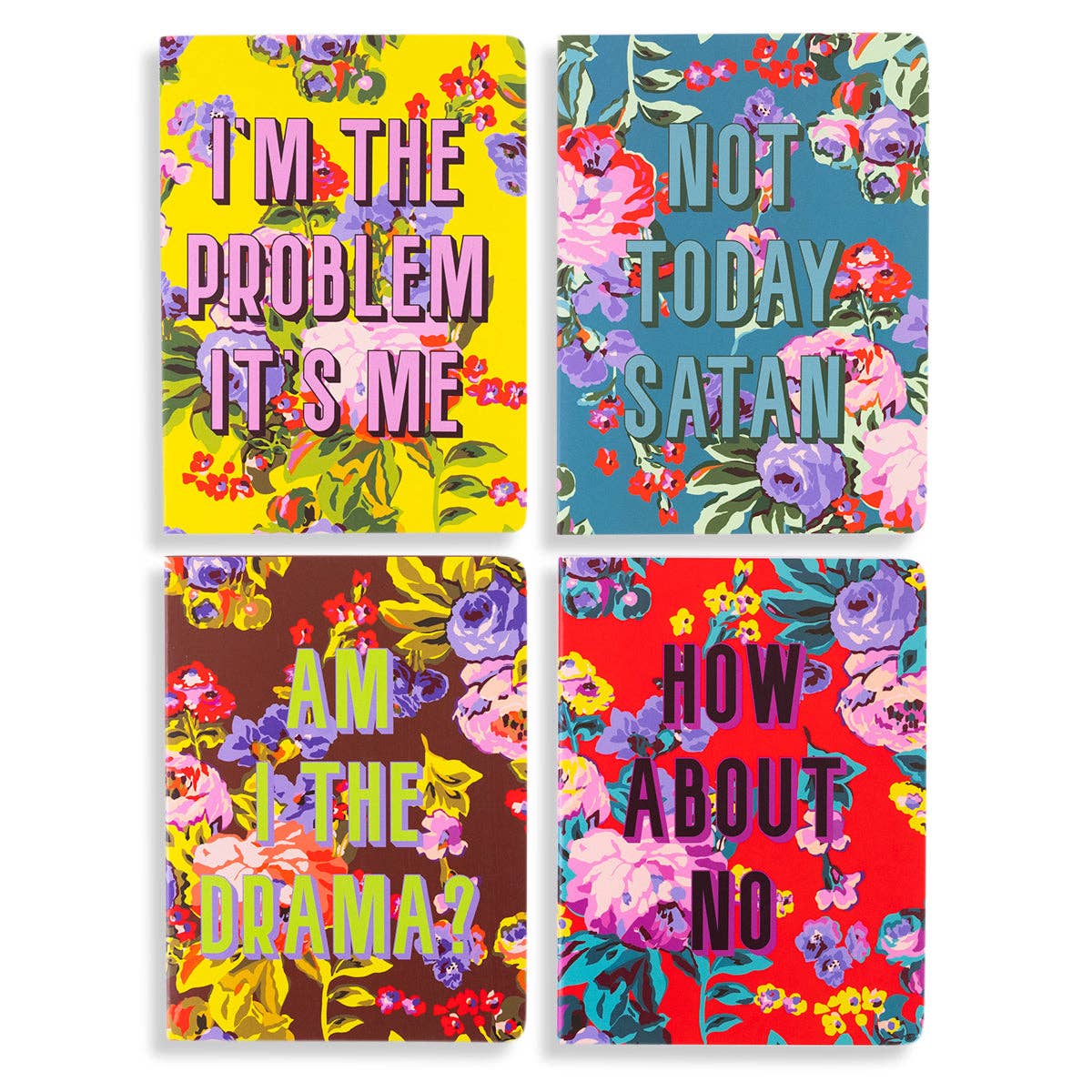 Stitched Notebook  - Bold Floral