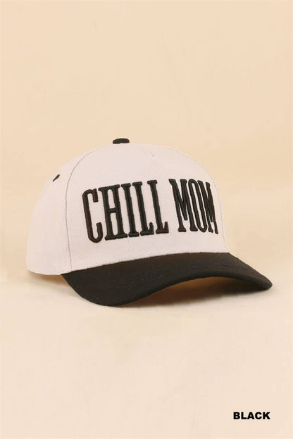 Chill Mom Two Tone Snapback Hat Zenana