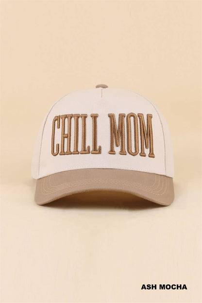 Chill Mom Two Tone Snapback Hat Zenana
