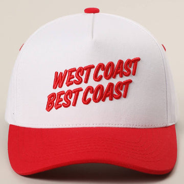 WEST COAST BEST COAST 3D Letter Embroidery Two-Tone Trucker