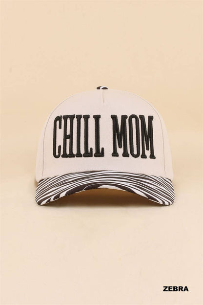 Chill Mom Two Tone Snapback Hat Zenana