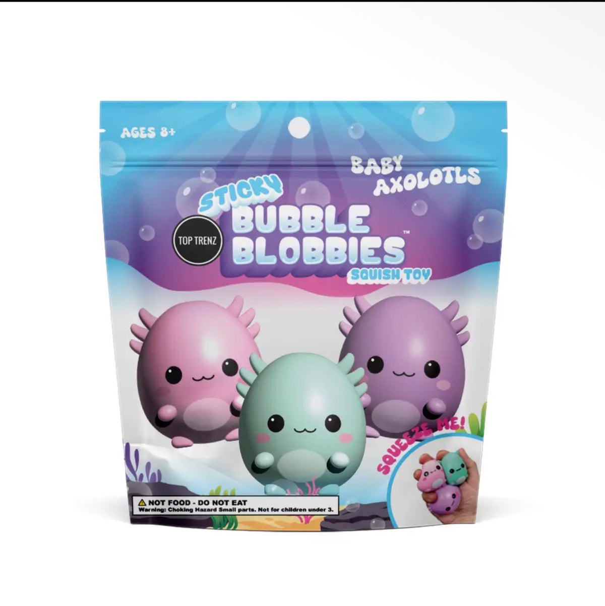 Sticky Bubble Bobblies Frogs Axolotl