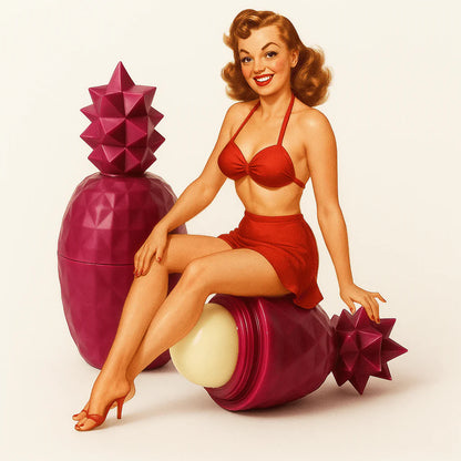 Fuchsia Pineapple Lip Balm - White Choc Raspberry