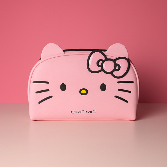 The Crème Shop Hello Kitty Dome Makeup Travel Pouch - Blush Pink