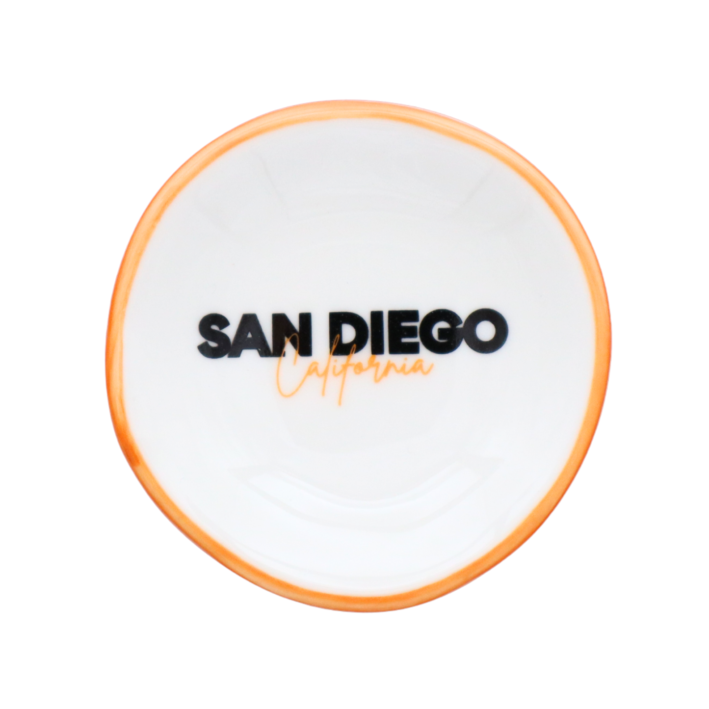 San Diego Ring Dish With Colored Rim