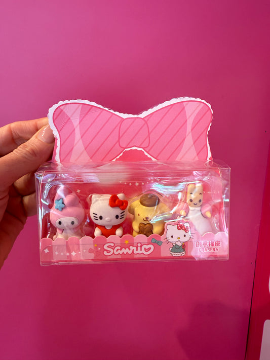 Helo Kitty and friends eraser set